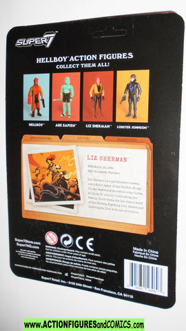 Reaction figures Hellboy LIZ SHERMAN 2016 funko super7 moc Reaction figures Hellboy LIZ SHERMAN 2016 funko super7 moc
