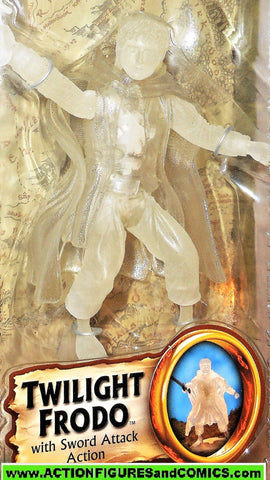 Lord of the Rings FRODO TWILIGHT clear white toy biz hobbit lotr movie moc
