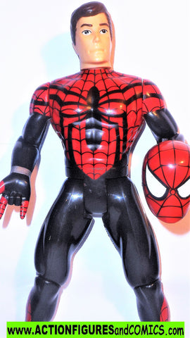 marvel universe toy biz PETER PARKER Spider-man Heroes Unmasked 10 inch