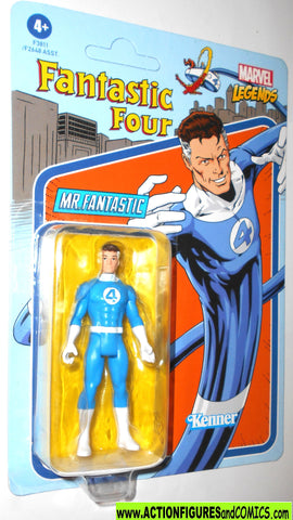 Hasbro Marvel Legends Series Retro - Mister Fantastic (Fantastici Quattro) Action Figure 15 Cm Con 5 Accessori