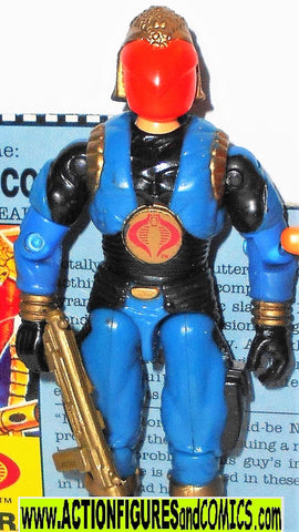 Gi joe COBRA COMMANDER 1991 v4 gun bipod launcher file card