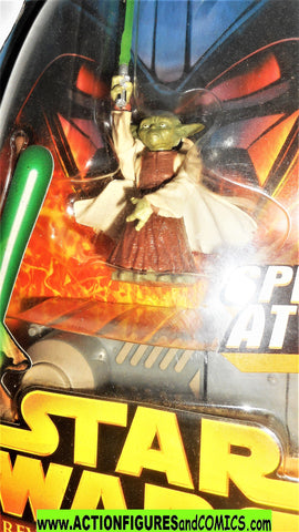 star wars action figures YODA spinning attack 26 2005 revenge of the sith moc