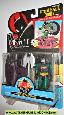 BATMAN animated series GROUND ASSAULT BATMAN deluxe 1993 kenner moc ...