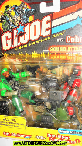 gi joe SGT STALKER vs cobra NEO VIPER 2002 gijoe G I moc