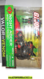 Gi joe NIGHT ADDER & Wild Weasel pilot 2004 valor vs venom mib moc