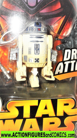 star wars action figures R2-D2 droid attack 7 2005 revenge of the sith hasbro toys moc mip mib