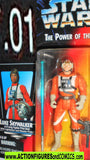 star wars action figures LUKE SKYWALKER X-wing pilot .01 LONG moc