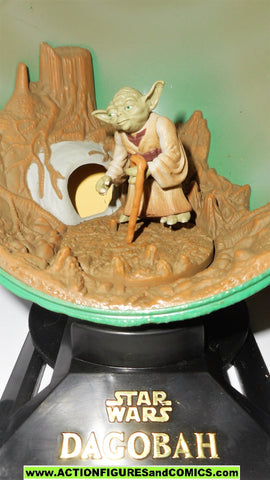 star wars action figures YODA DAGOBAH Planet complete galaxy potf
