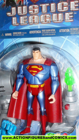 justice league unlimited SUPERMAN VS KRYPTOBOT cyber trakkers 2003 dc universe jlu moc