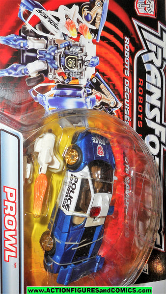 transformers RID PROWL 2001 blue robots in disguise police car cop cop ...