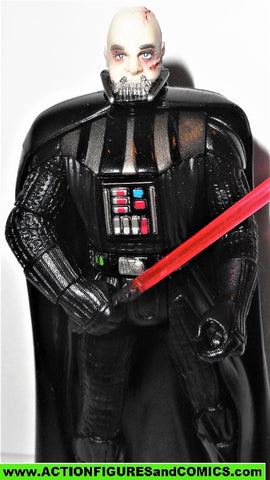 star wars action figures DARTH VADER removable helmet freeze frame power of the force
