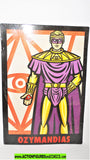 dc universe classics OZYMANDIAS Watchmen large TRADING CARD 7x4.75