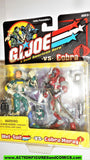 gi joe WET-SUIT vs COBRA MORAY 2002 repaints red maroon action figures moc