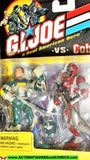 gi joe WET-SUIT vs COBRA MORAY 2002 repaints red maroon action figures moc