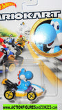 Nintendo Mariokart YOSHI light blue standard kart hotwheels 2020 moc