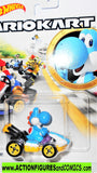 Nintendo Mariokart YOSHI light blue standard kart hotwheels 2020 moc