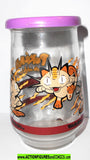 Pokemon MEOWTH Welchs Grape Jelly glass container 1999 nintendo