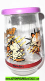 Pokemon MEOWTH Welchs Grape Jelly glass container 1999 nintendo