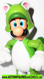 World of Nintendo LUIGI cat suit 4 inch super mario bros