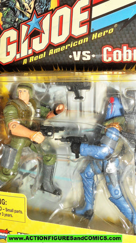 gi joe DUKE vs COBRA COMMANDER 2002 Series 1 moc