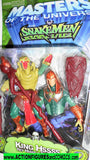 masters of the universe KING HISS HSSSS Snakemen 2002 2003 moc