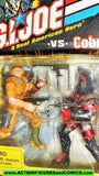 gi joe DUKE vs COBRA COMMANDER 2002 repaints v8 v12 action figures moc