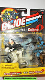 gi joe FROSTBITE vs Cobra NEO VIPER terrorist VARIANT card 2002 moc