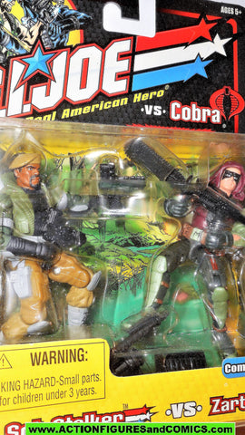 gi joe SGT STALKER vs ZARTAN 2002 cobra gijoe v2 V6 gijoe figure moc