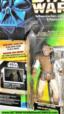 star wars action figures WEEQUAY FF FREEZE FRAME series 1998 power of the force hasbro toys moc mip mib