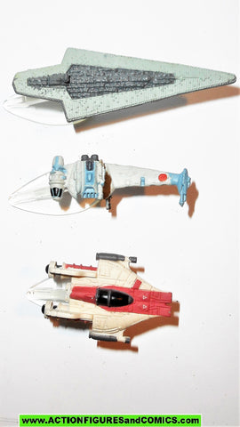 star wars micromachines VEHICLES SET IX 9 a-wing b-wing super star destroyer