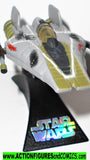 star wars titanium A-WING fighter green 2006 complete kashyyyk