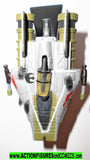 star wars titanium A-WING fighter green 2006 complete kashyyyk