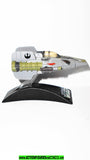 star wars titanium A-WING fighter green 2006 complete kashyyyk