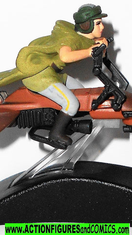 star wars titnaium SPEEDER BIKE with PRINCESS LEIA 2006 complete