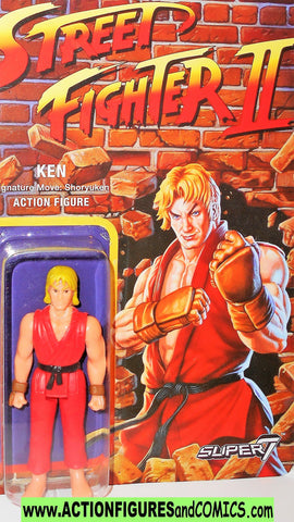 Street Fighter II KEN reaction figures super 7 funko action toys 2 moc