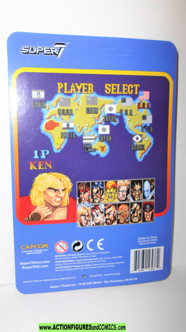 Street Fighter II KEN reaction figures super 7 funko action