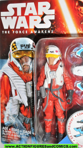 star wars action figures ASTY X-WING pilot force awakens 2015 moc