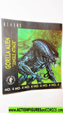 Aliens vs Predator kenner GORILLA ALIEN Jungle attack mini comic
