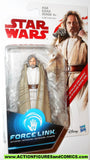 star wars action figures LUKE SKYWALKER jedi master force link last jedi MOC