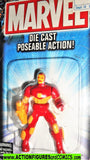 Marvel die cast IRON MAN 2 poseable action figure 2002 toybiz universe moc