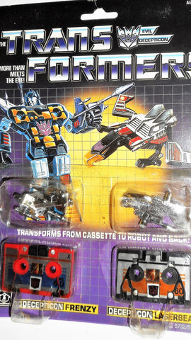 Transformers Generation 1 FRENZY LASERBEAK RUMBLE reissue KO 1984 moc