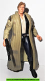 star wars action figures HAN SOLO ENDOR 1997 blue pants power of the force