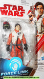 star wars action figures POE DAMERON resistance pilot x-wing force link 2017