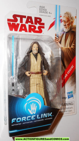Figura Star Wars Obi-Wan Kenobi Force Link - 3.75 Pulgadas, Con Efectos De Sonido (Requiere Wearable)