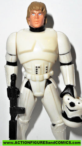 star wars action figures LUKE SKYWALKER stormtrooper disguise power of the force