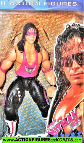Wrestling WWF action figures BRET HART HITMAN superstars 1996 jakks moc