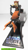 star wars titnaium SPEEDER BIKE with ewok PAPLOO complete