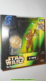 star wars action figures C-3PO power of the force Collector Coin mib moc