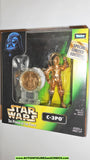 star wars action figures C-3PO power of the force Collector Coin mib moc