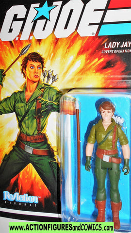 Gi joe LADY JAYE 2021 Reaction figures super7 cartoon moc